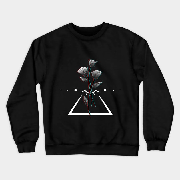 Illuminati Rose Crewneck Sweatshirt by TheSamDS